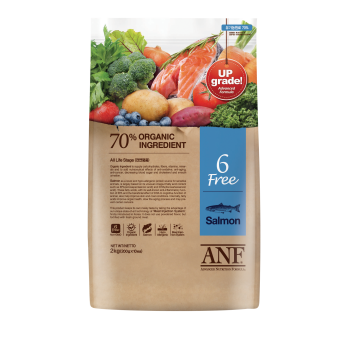 ANF - 6FREE - Thức ăn hạt hữu cơ cho chó vị cá hồi 2kg